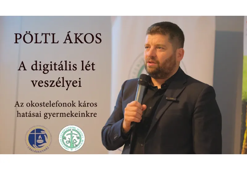 Pöltl Ákos családbiztonsági szakértő előadása a netfűggőségről